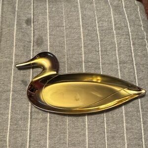Avon Gold Duck-Shaped Coin Tray